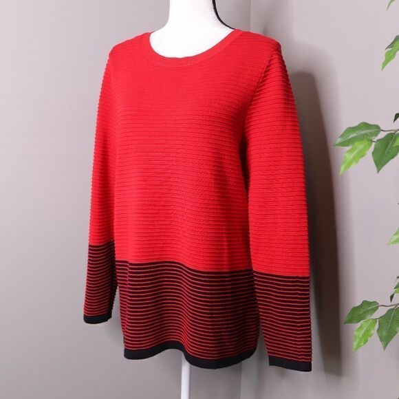 Charter Club Pullover Sweater Ribbed Textured - Picture 1 of 8
